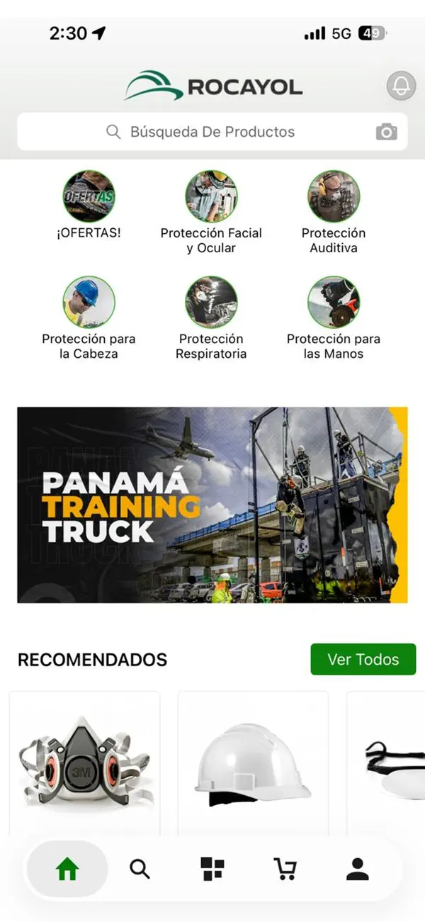 Pantalla oficial de Rocayol para iPhone